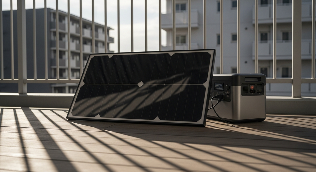 Winter Balcony Solar Setup